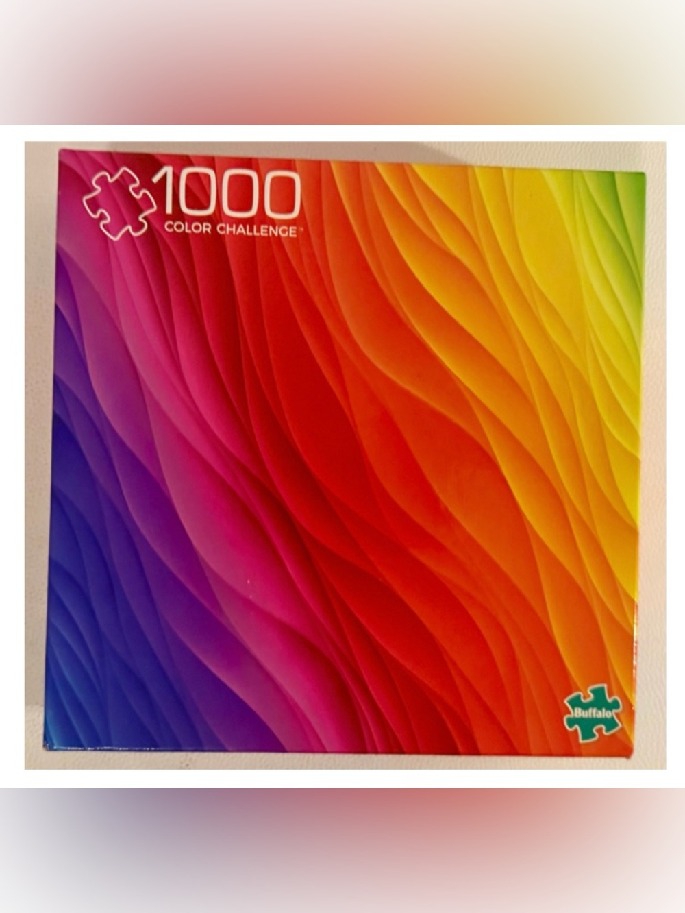 Buffalo 1000 Piece Puzzle Vivid Color Challenge COMPLETE w Poster Hard Gradient
